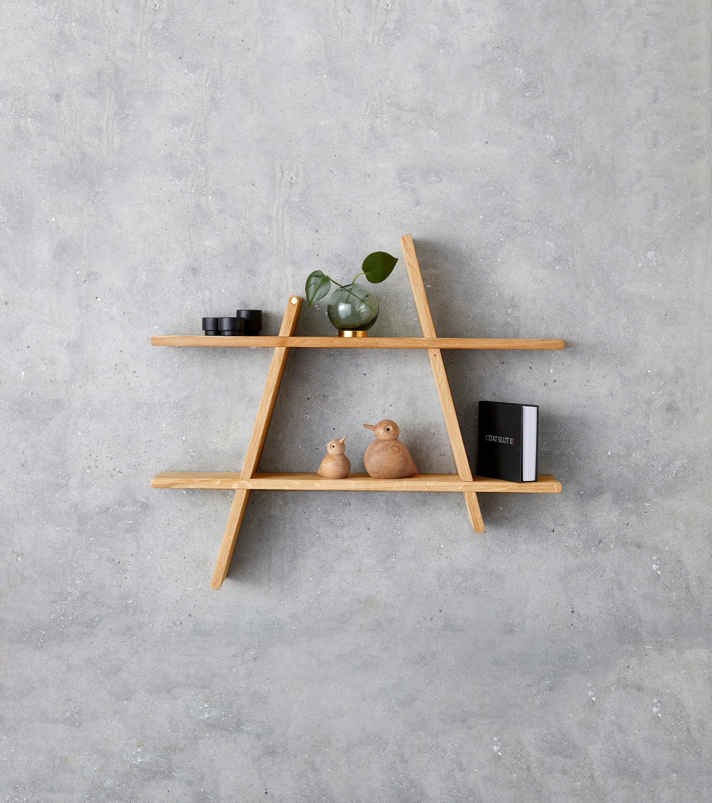 A-Shelf hylde i olieret egetræ